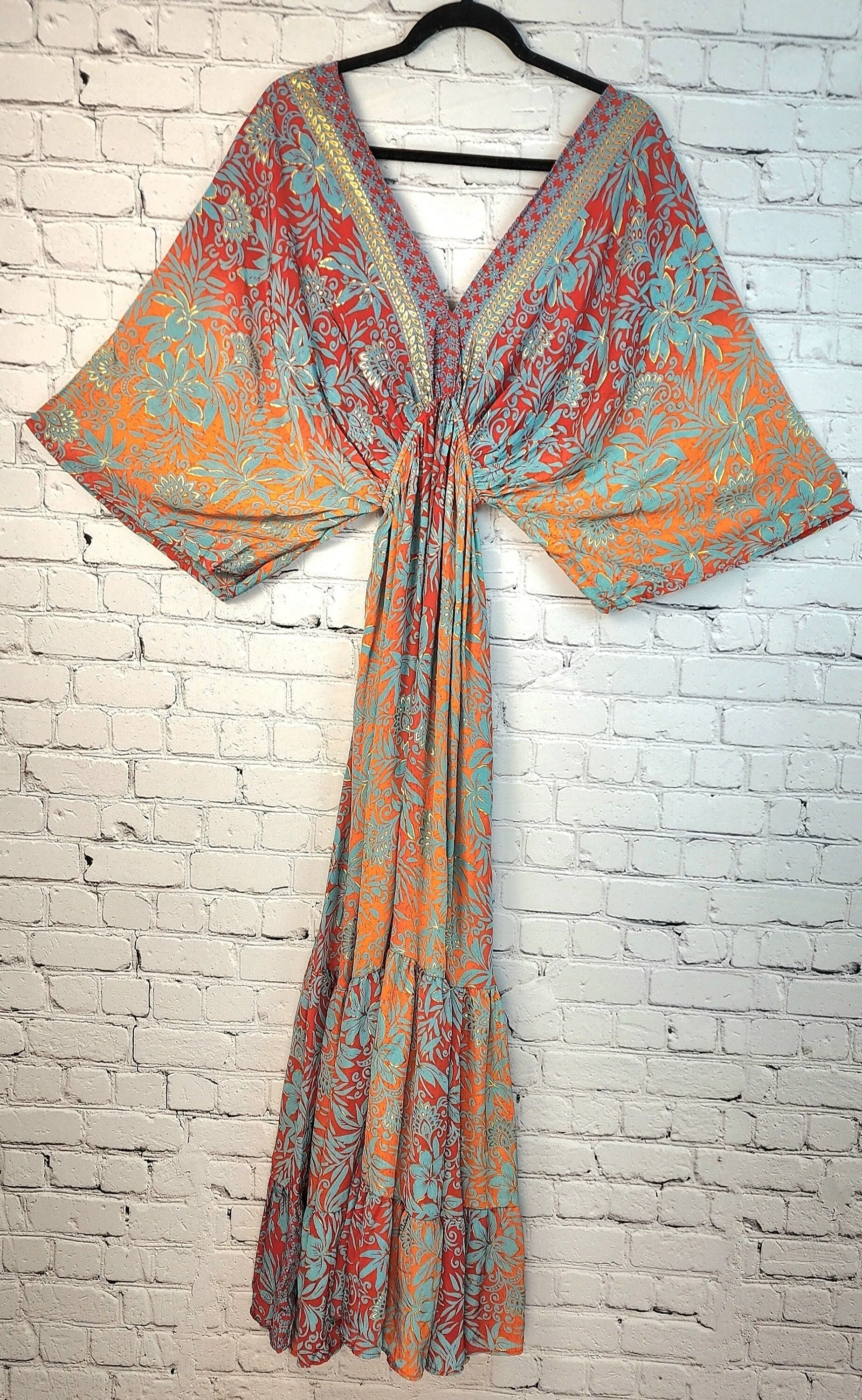 Boho Kaftan Dress, vacation, Beach Clothing