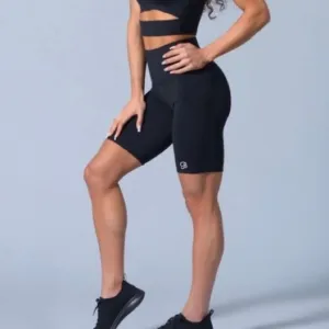 Bombshell black biker shorts in black size medium