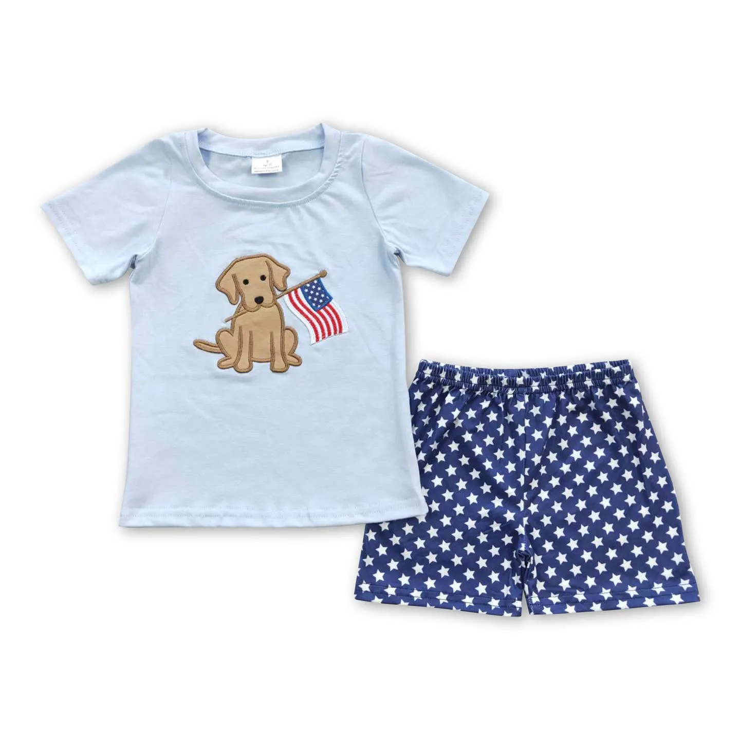 Boys Dog & Flag Set