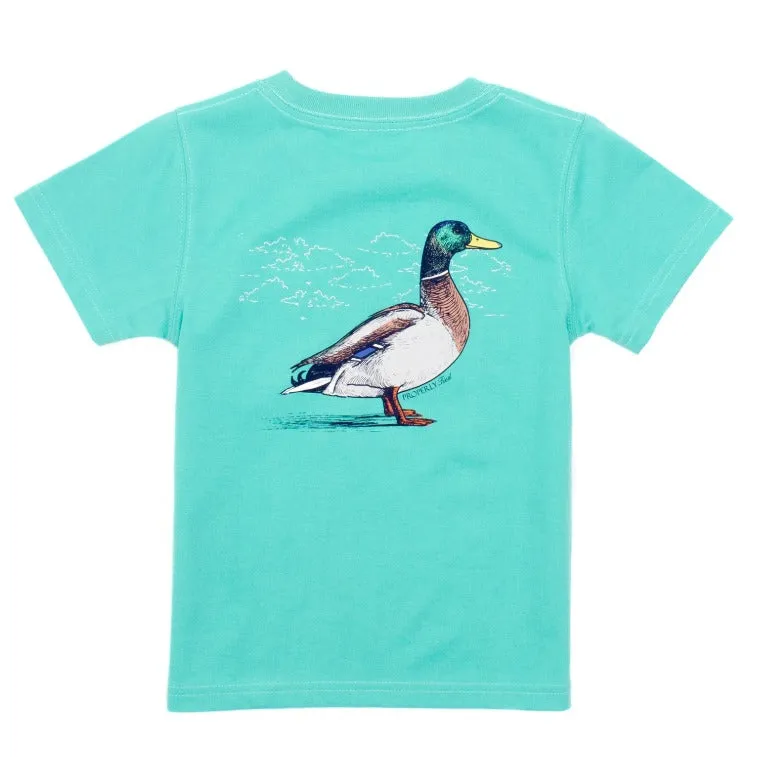 Boys Duck Short Sleeve Soft Green || Properly Tied
