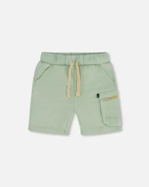Boys Light Green Shorts