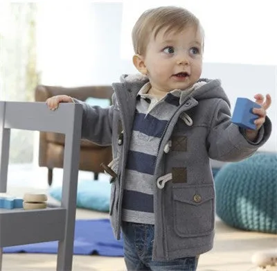 Boys Winter Jackets Coat Autumn Winter Kids Wool Outerwear Girl Coat Children Clothing Baby Clothes Hooded Boys Jackets