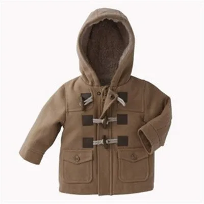Boys Winter Jackets Coat Autumn Winter Kids Wool Outerwear Girl Coat Children Clothing Baby Clothes Hooded Boys Jackets