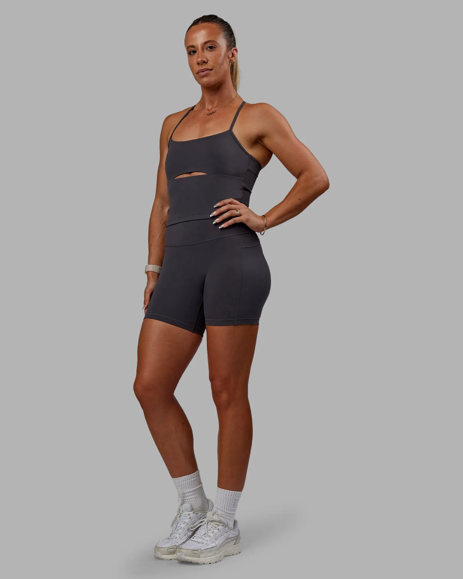 Bree Masters x Fusion Mid Short with Pockets - Stormy