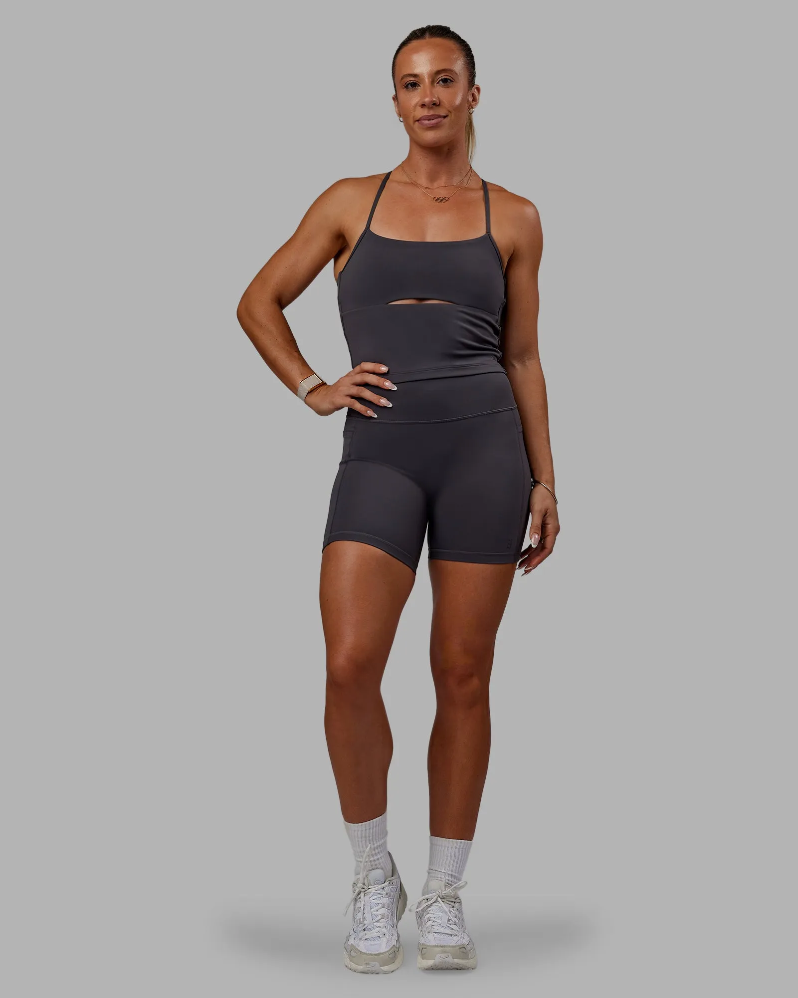 Bree Masters x Fusion Mid Short with Pockets - Stormy