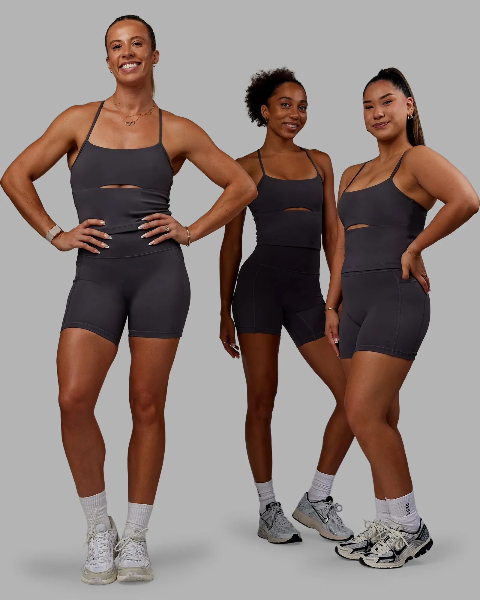 Bree Masters x Fusion Mid Short with Pockets - Stormy