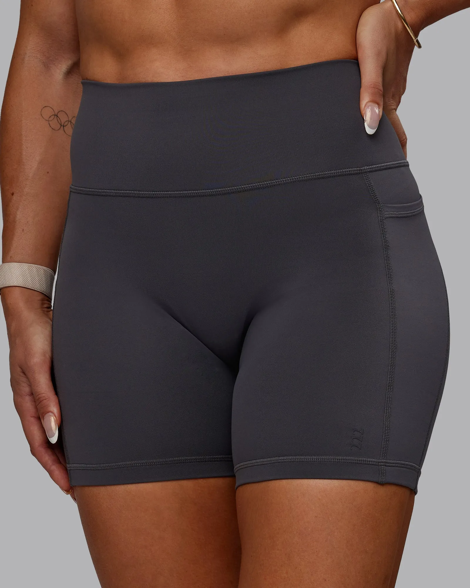 Bree Masters x Fusion Mid Short with Pockets - Stormy