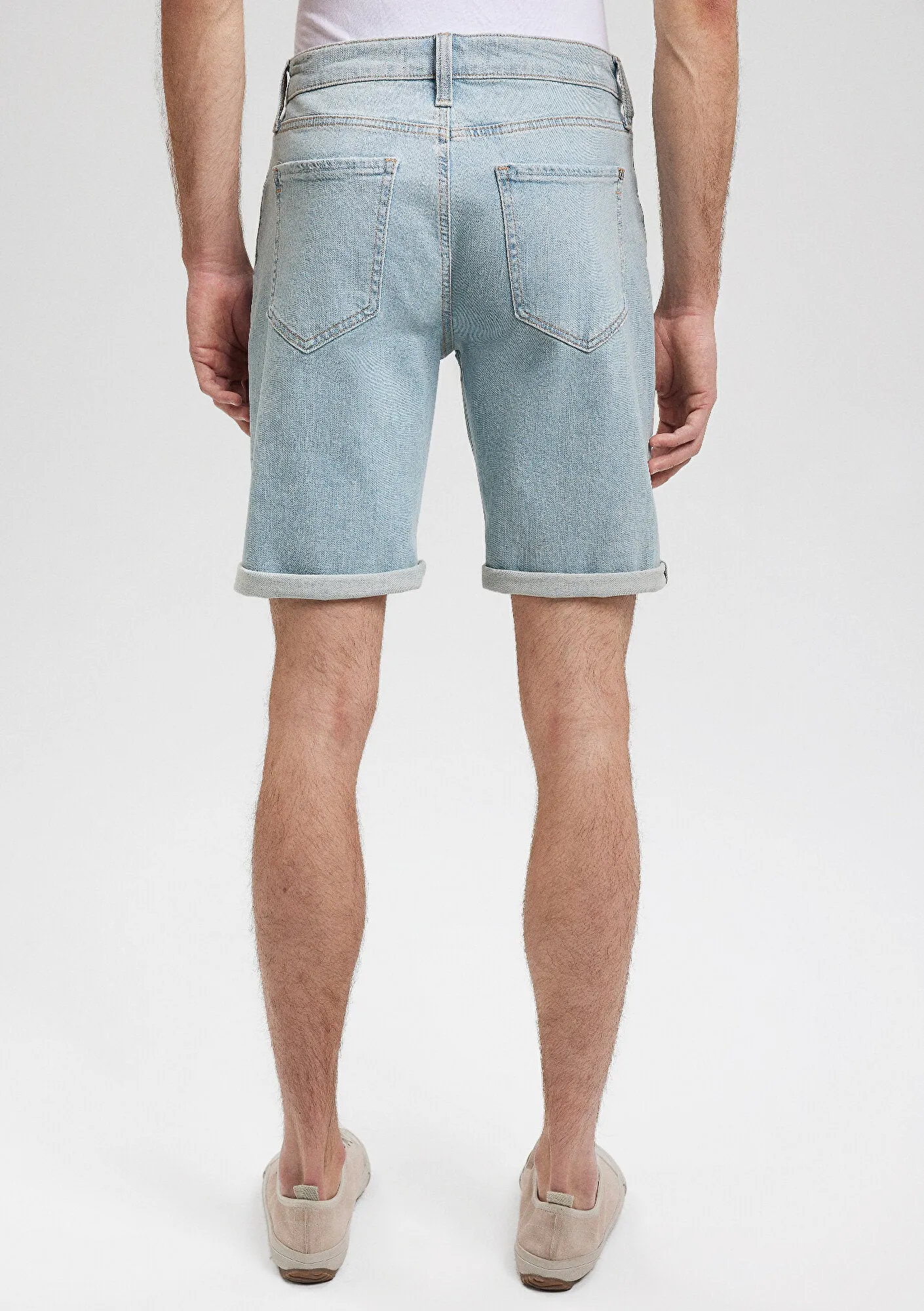 Brian Light Foggy Street Comfort Jean Shorts