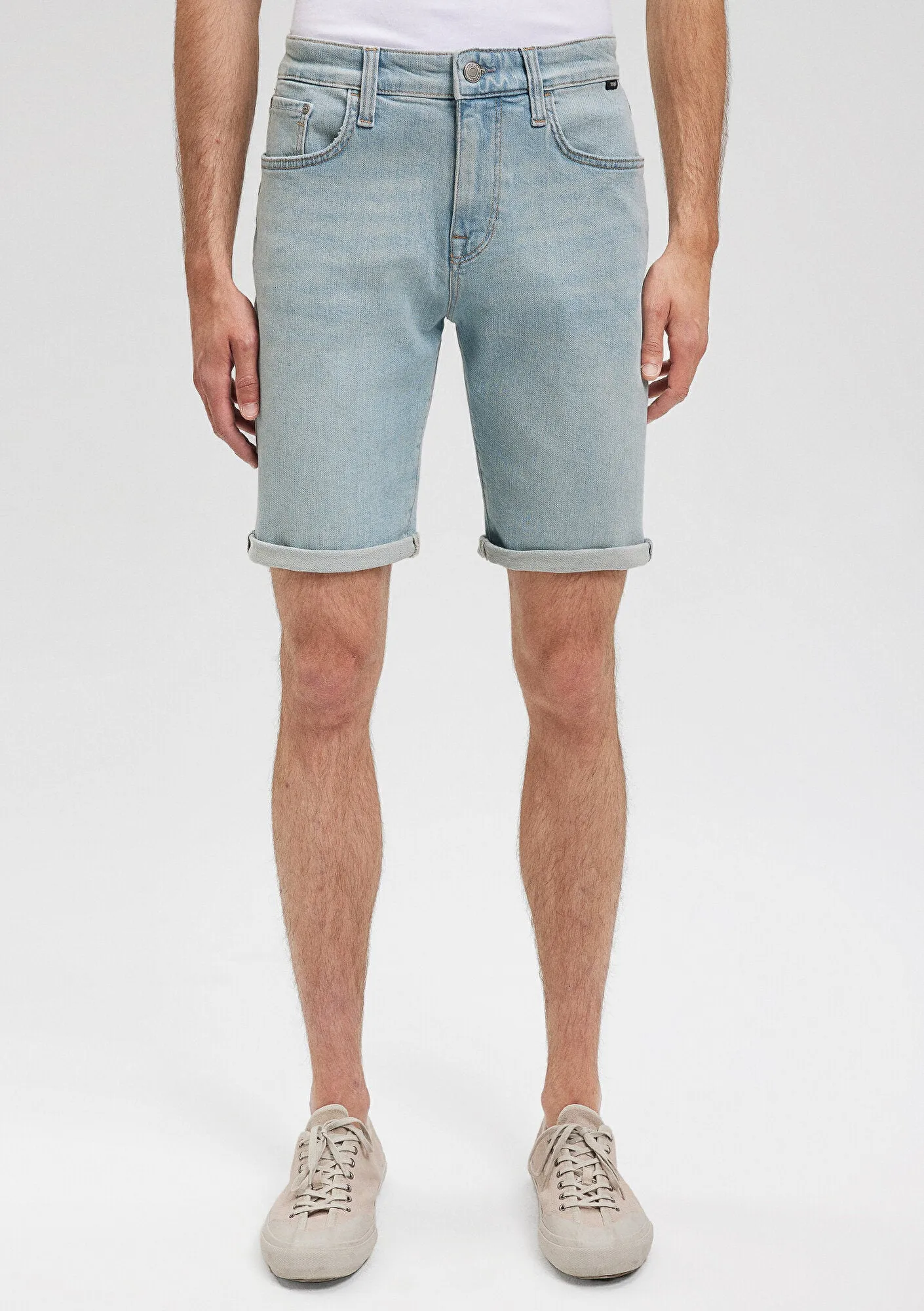 Brian Light Foggy Street Comfort Jean Shorts