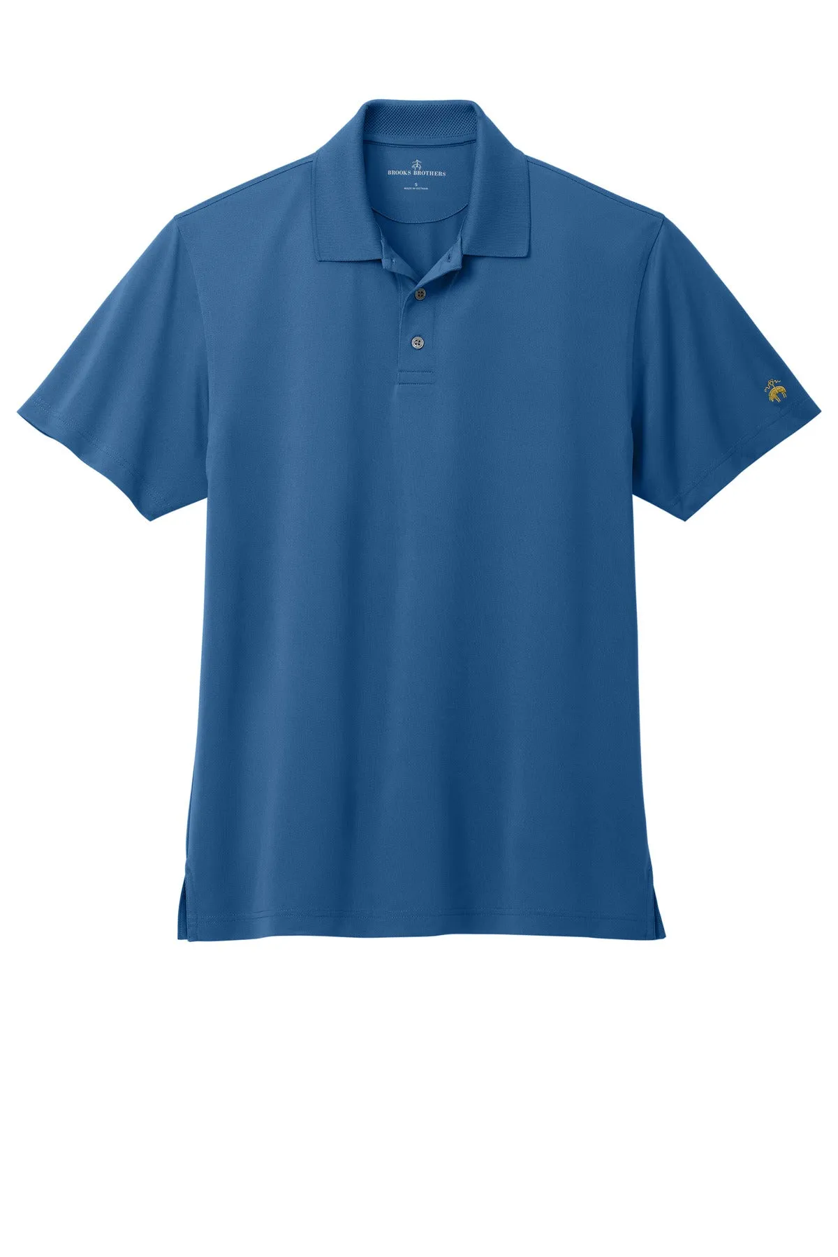 Brooks Brothers Mesh Pique Performance Polo BB18220 Charter Blue