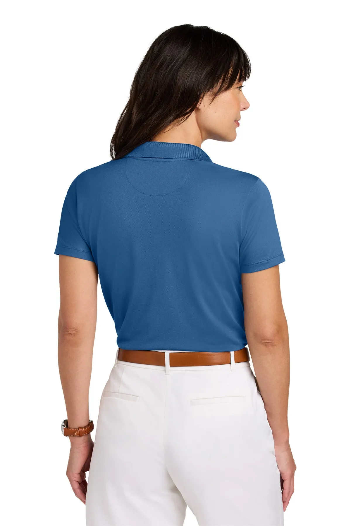 Brooks Brothers Women's Mesh Pique Performance Polo BB18221 Charter Blue