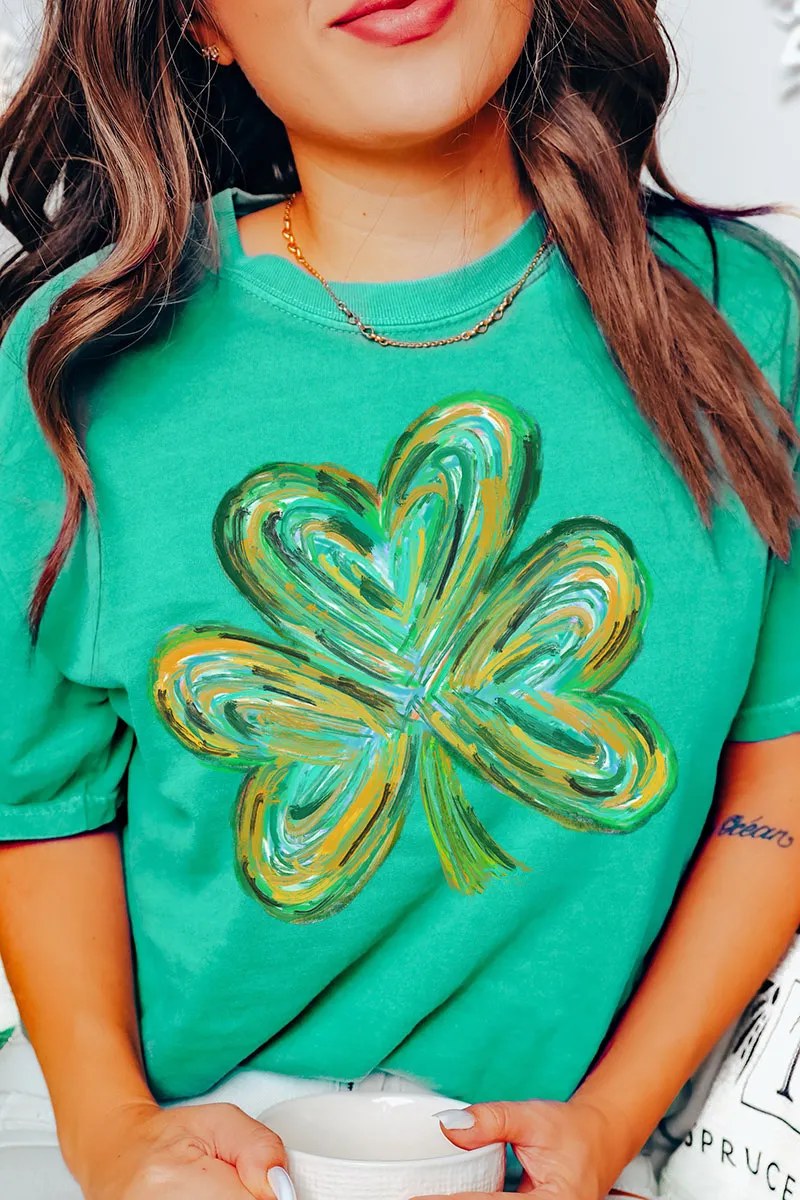 Brushed Clover Comfort Colors Adult Ring-Spun Cotton Tee