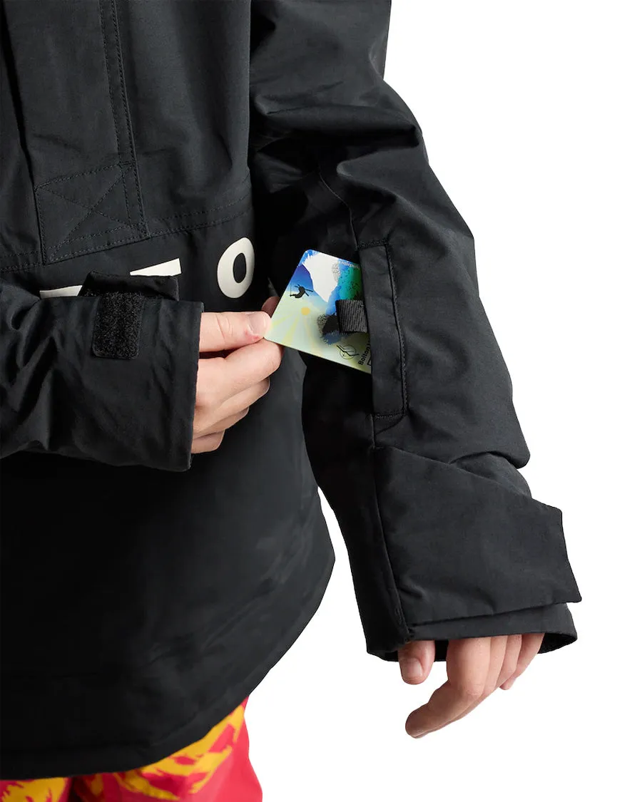 Burton Kids' Frostner 2L Anorak True Black 2026