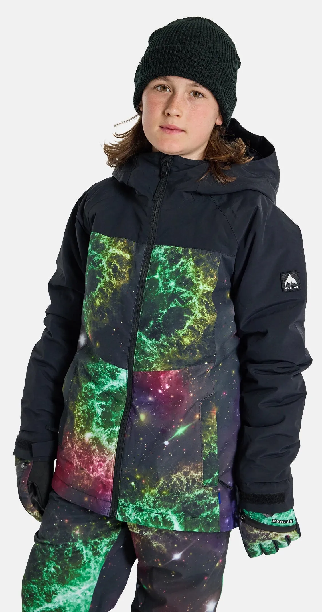 Burton Lodgepole Jacket Boys Black / Painted Planets