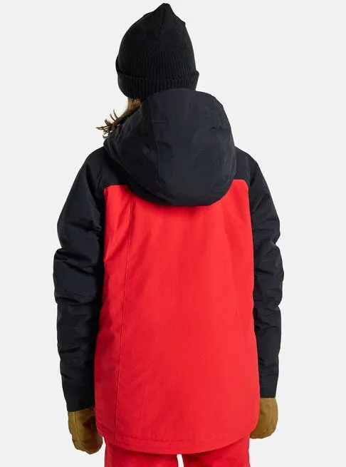 Burton Lodgepole Jacket Boys Black / Tomato