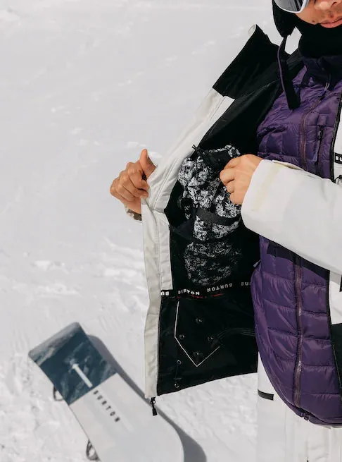 Burton Lodgepole Jacket Mens Stout White / Black