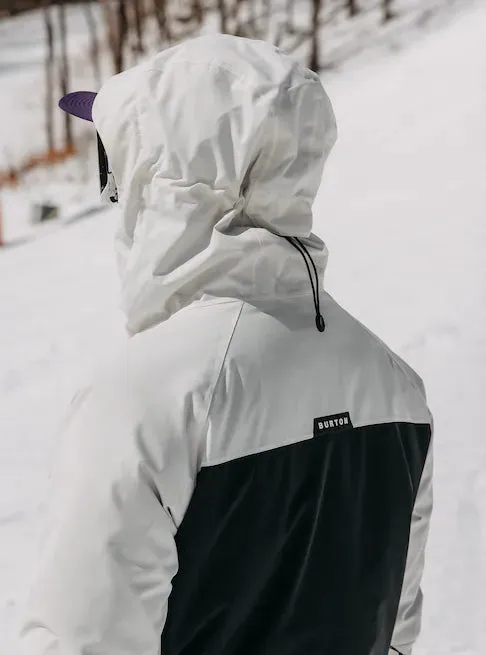 Burton Lodgepole Jacket Mens Stout White / Black