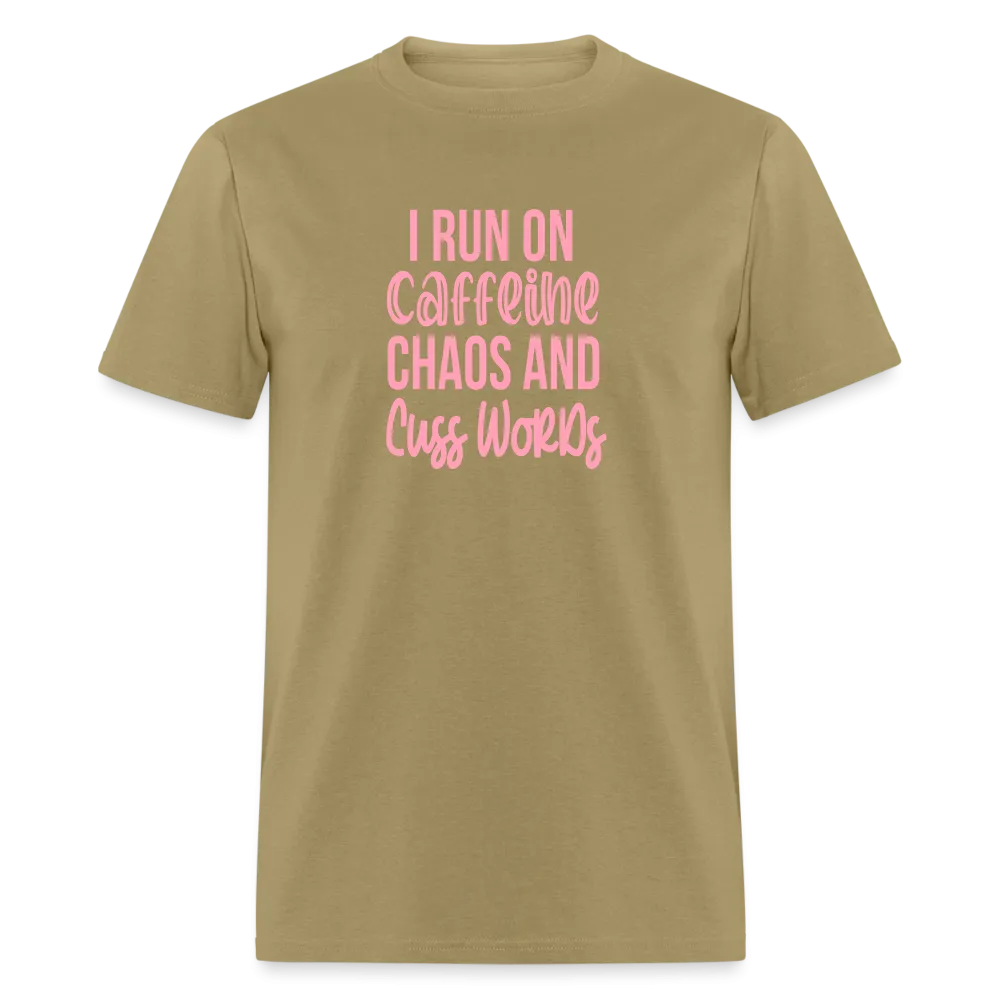 Caffeine, Chaos & Cuss Words: Bold & Cheeky Daily Grind Tee