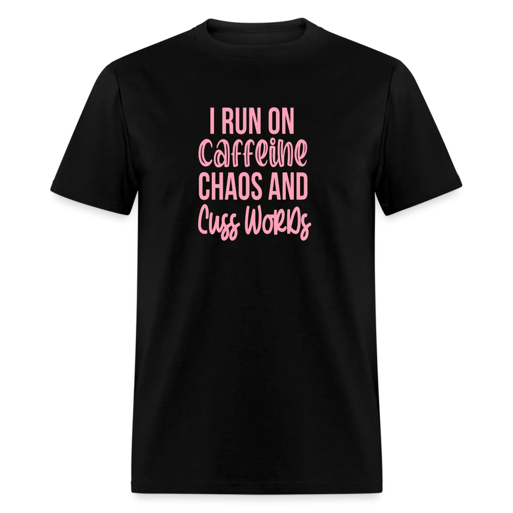 Caffeine, Chaos & Cuss Words: Bold & Cheeky Daily Grind Tee