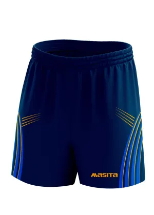 Casey Gaelic Shorts Navy/Blue/Amber Adult