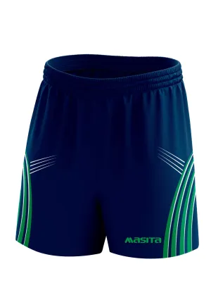 Casey Gaelic Shorts Navy/Green/White Kids