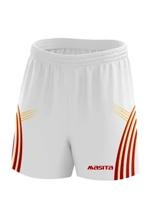Casey Gaelic Shorts White/Maroon/Amber Kids