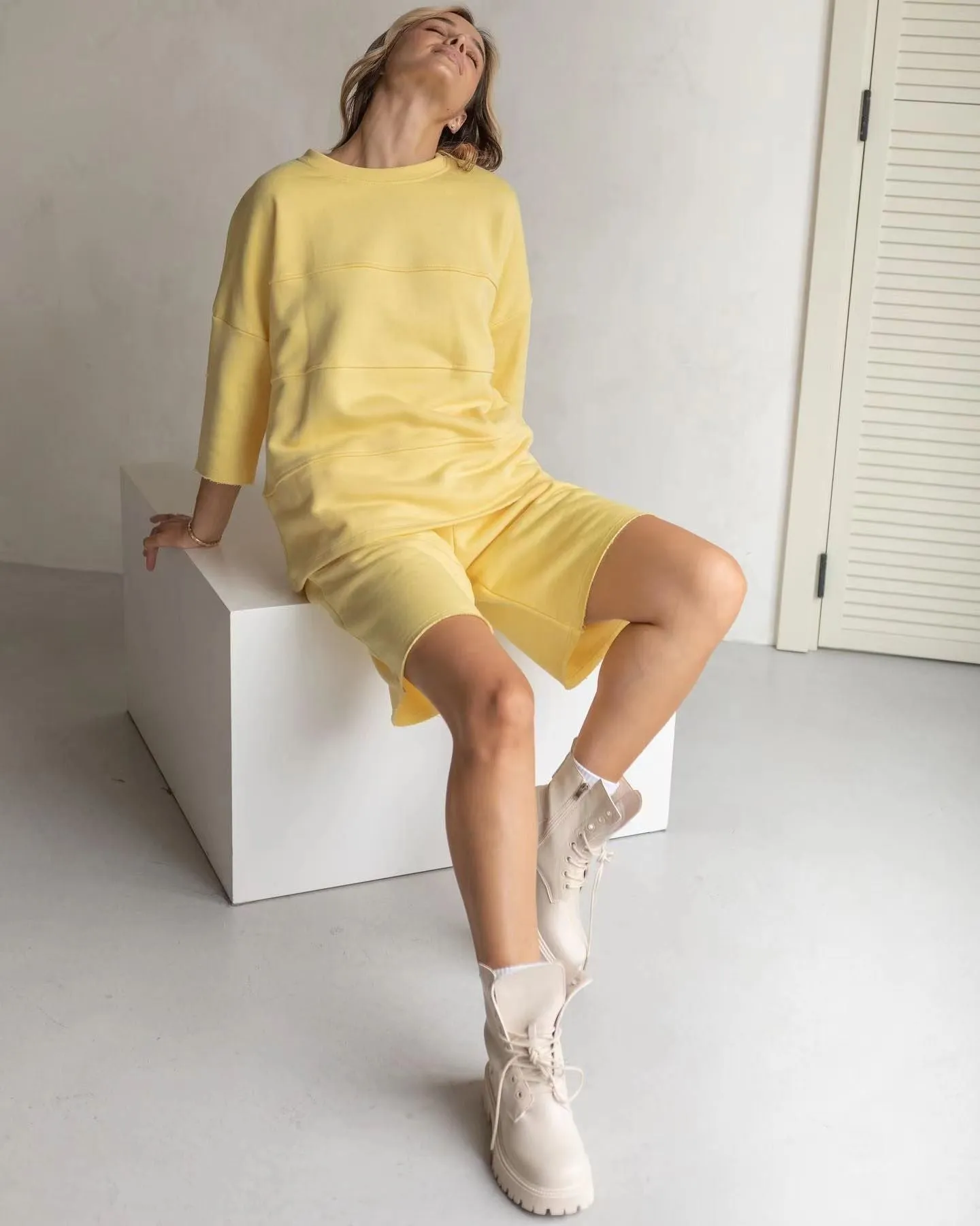 Casual Soft Cotton Short Sleeves T Shirts and Shorts