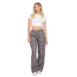 Cat Print Cargo Pant Grey