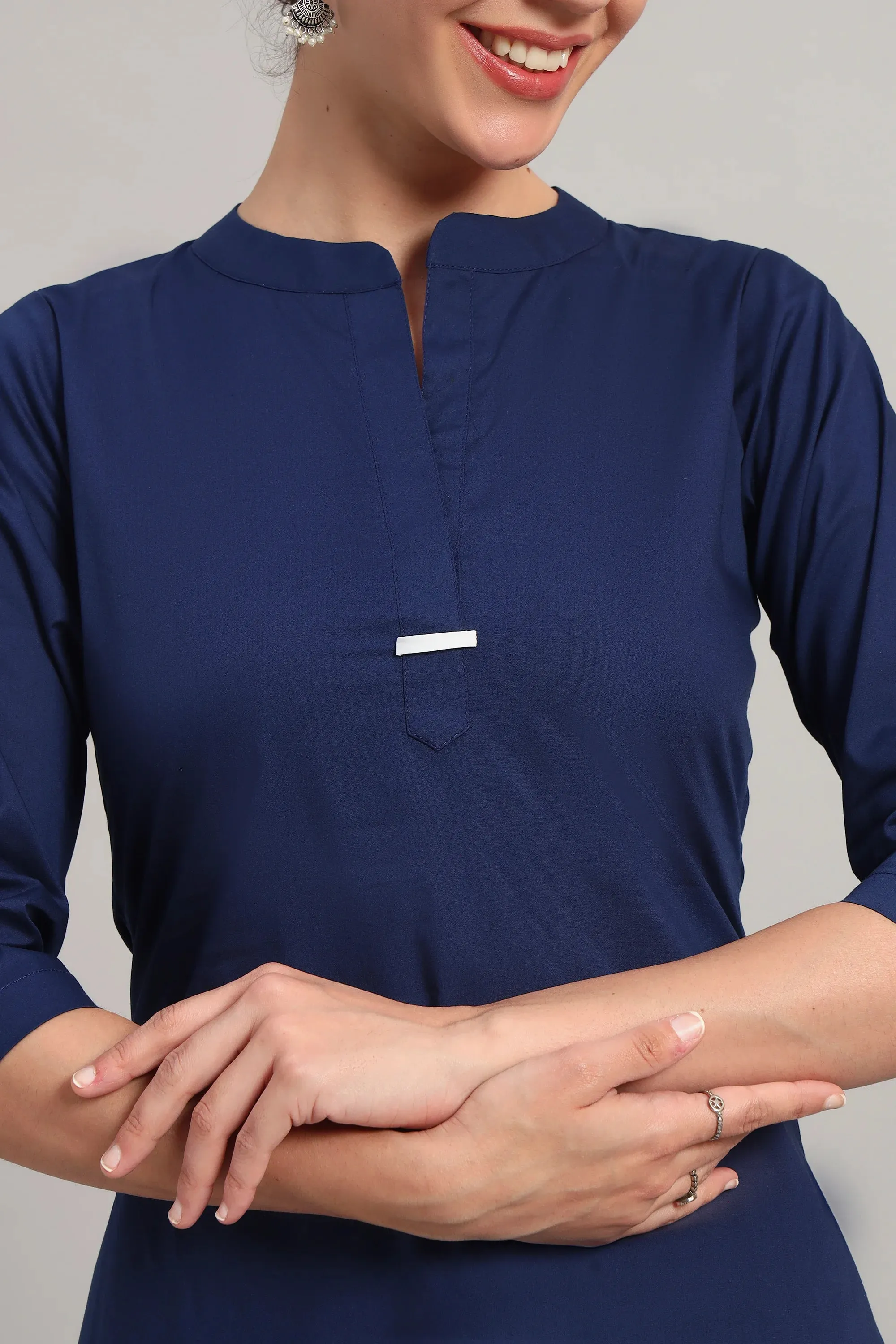 Classic Har Din, Kurta Set Blue and White