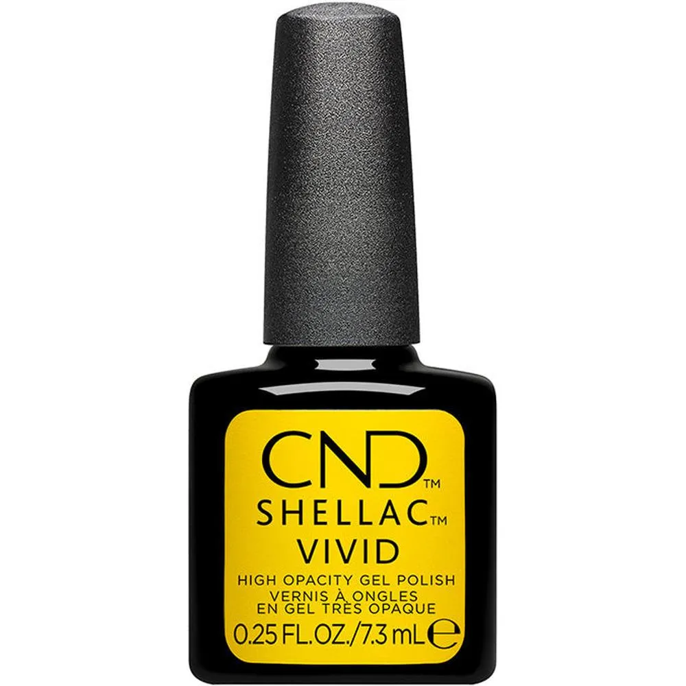 CND Shellac - Vivid Collection - Yellow Taxi #703 / 0.25 fl. oz. - 7.3 mL.