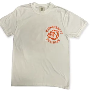 Comfort Color Retro Pocket Print Bulldog Tee