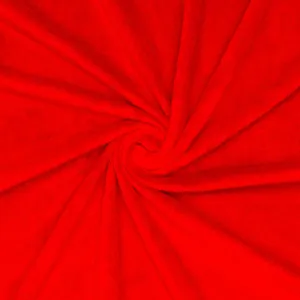 Coral Fleece Plain Red