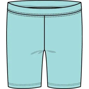 CR Kids Girls Bike Shorts - Light Turquoise