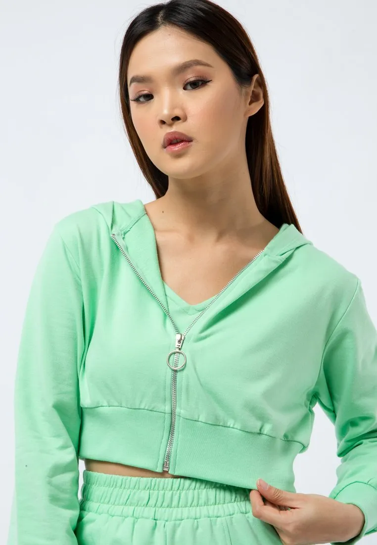 Crop Hoodie Jacket