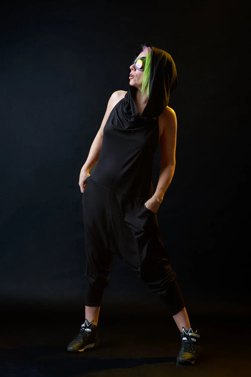 Cuddle Puddle Romper-Black