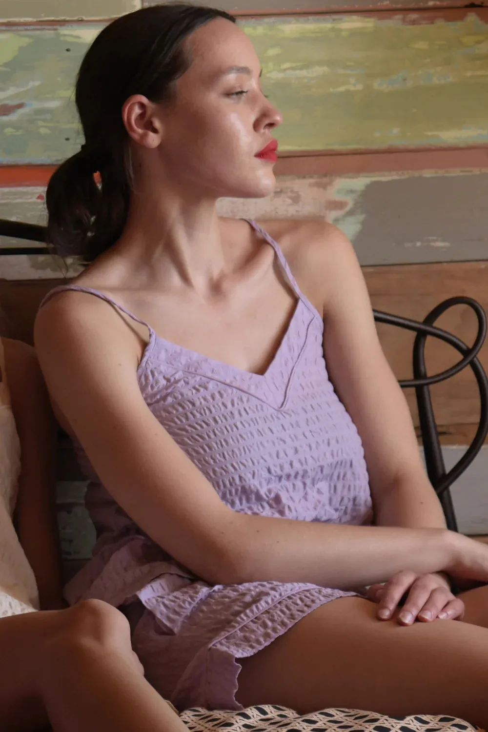 CURATE BY TRELISE COOPER THE NIGHT OWL SLEEPWEAR SET LILAC