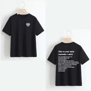 Daily Reminder T-shirt Black