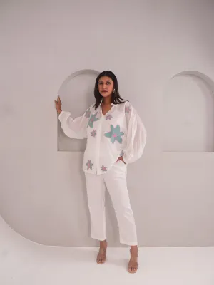 Dana Applique Modal Set - Blue