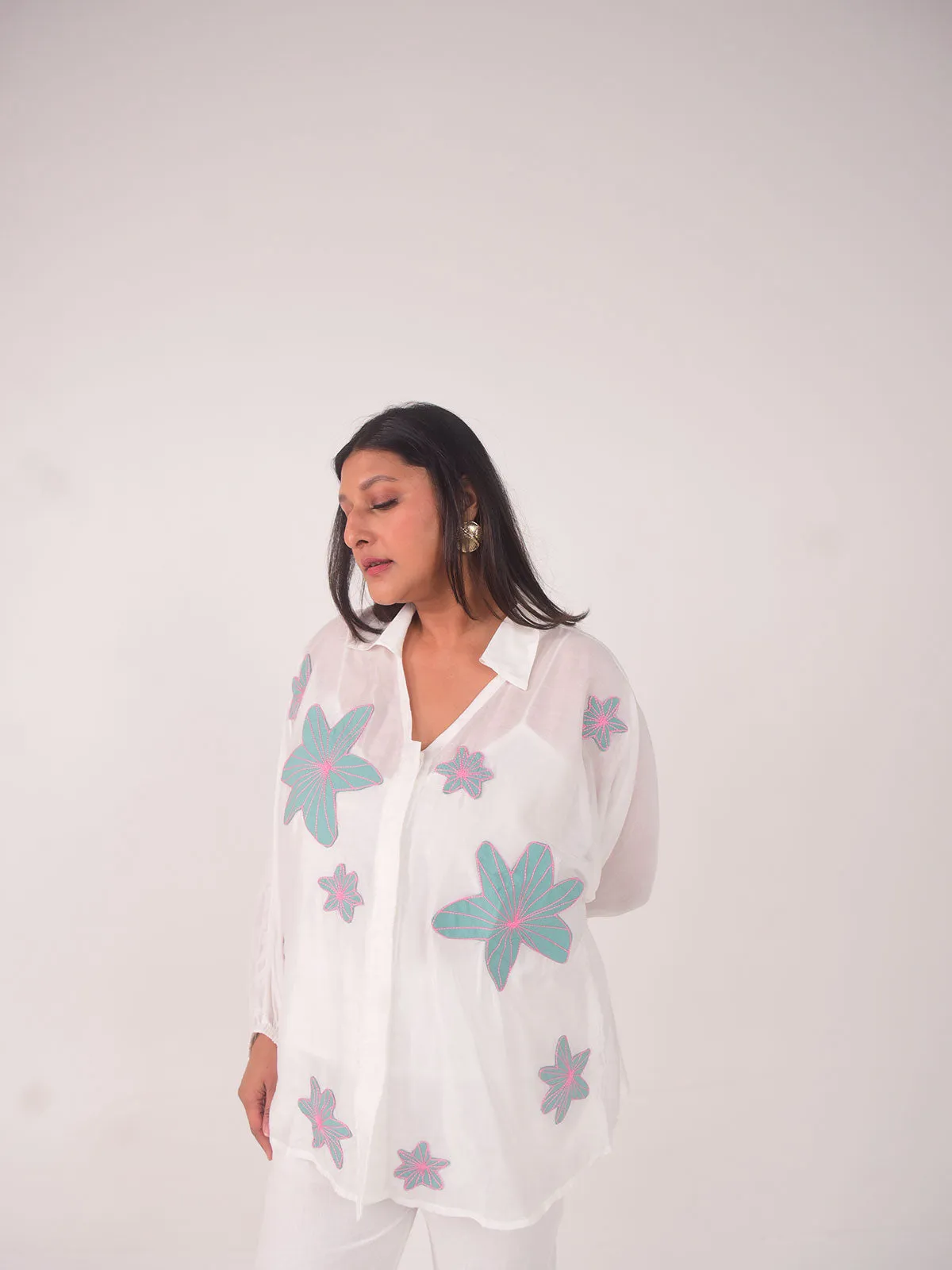 Dana Applique Modal Set - Blue