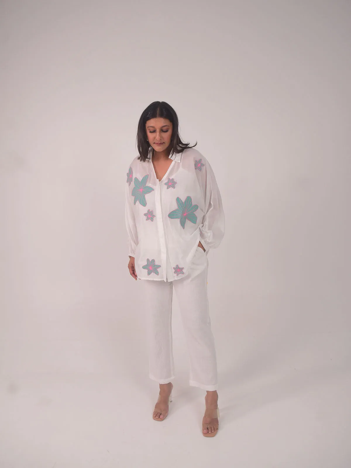 Dana Applique Modal Set - Blue
