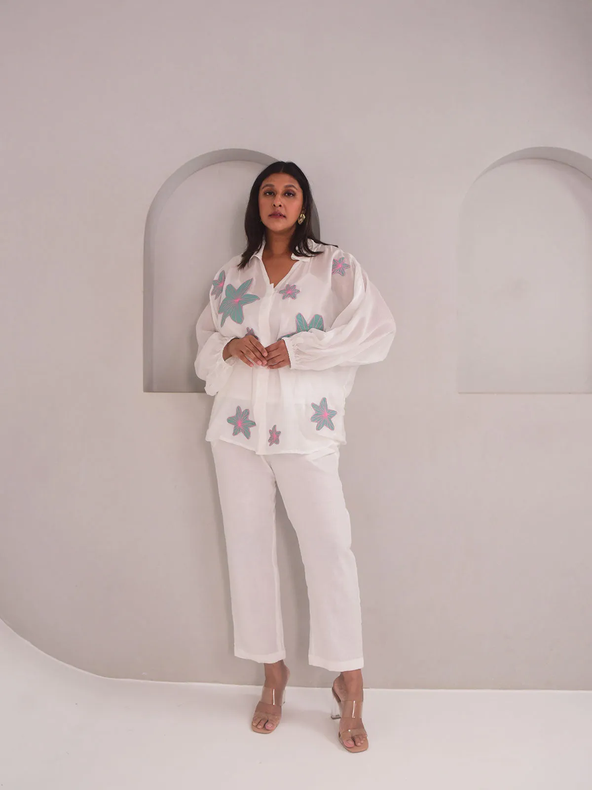 Dana Applique Modal Set - Blue