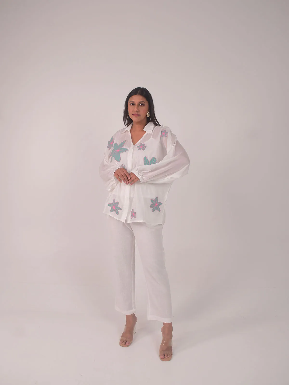 Dana Applique Modal Set - Blue