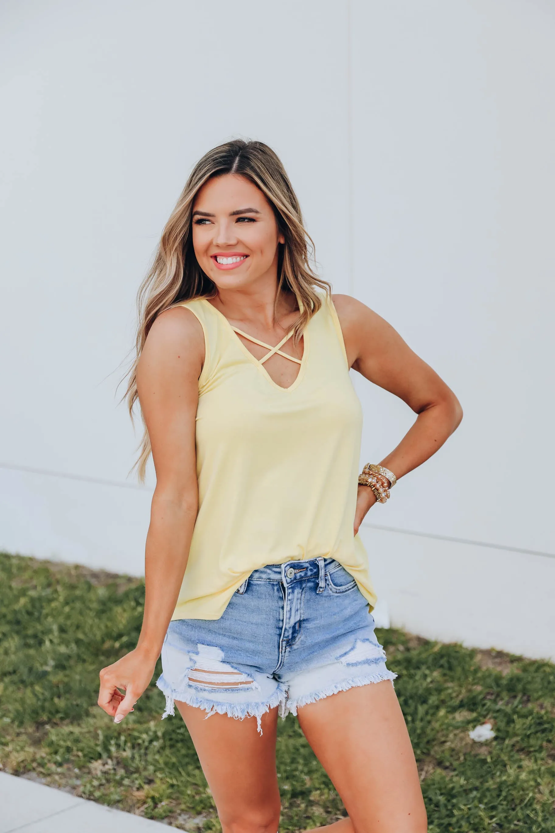 Dana Dipped Denim Shorts