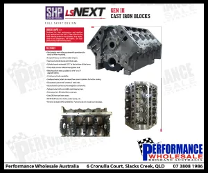 Dart LS NEXT Chevrolet LS Gen III Iron Block – 4.000-4.125 In. Bore, 9.240 In. Deck