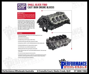 Dart SHP Small Block Ford Iron Block – 4.000-4.125 In. Bore, 8.200-9.500 In. Deck