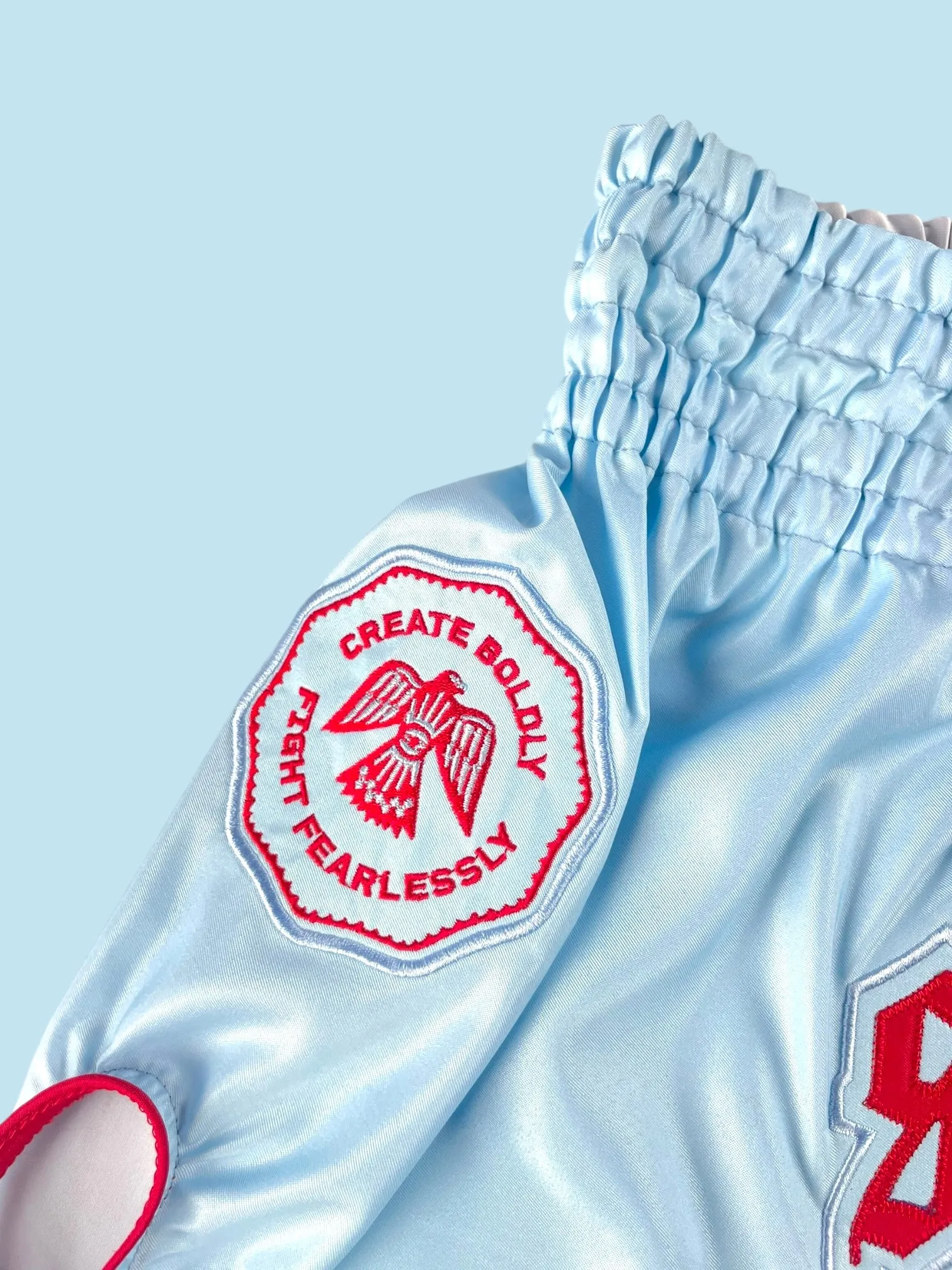 Deep Waters Microfiber-Light Blue-Red