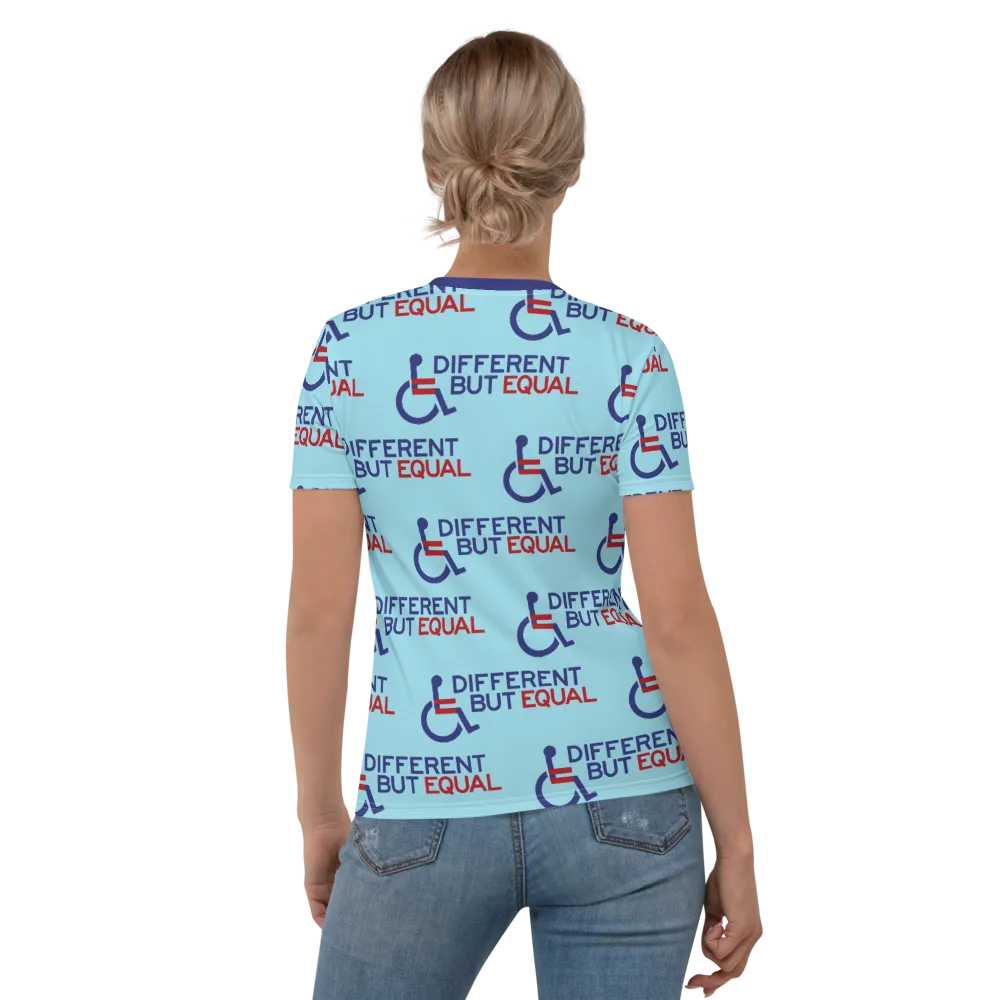 Different but Equal (Disability Equality Logo) Women's Crew Neck T-shirt