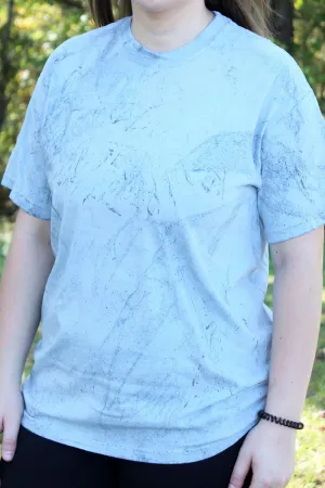 Distressed Heart Baseball Mama Comfort Colors Adult Heavyweight Color Blast Tee