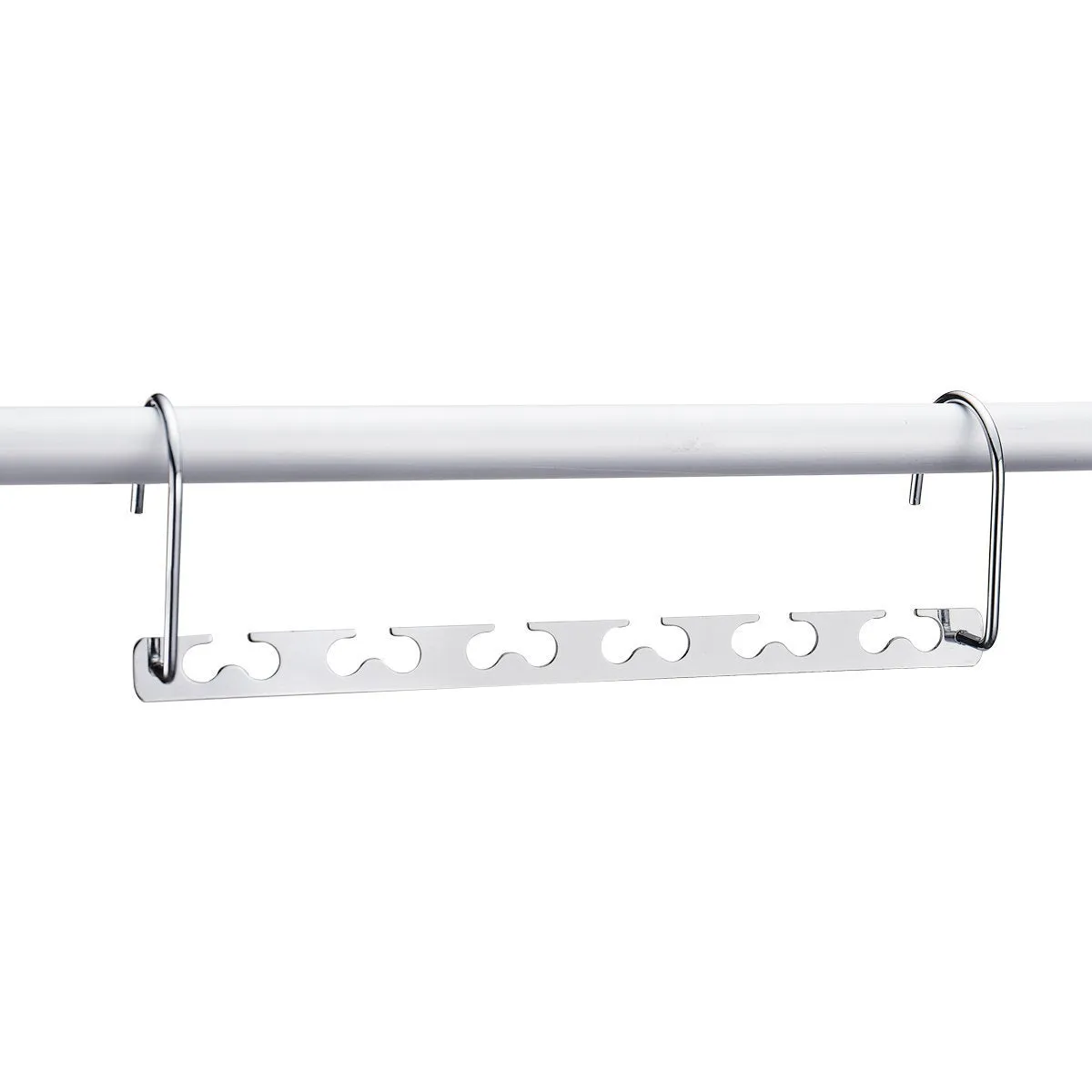 DOIOWN Space Saving Hangers 4 Pack Closet Organizer Hanger Stainless Steel Clothing Hangers (4 Pack)