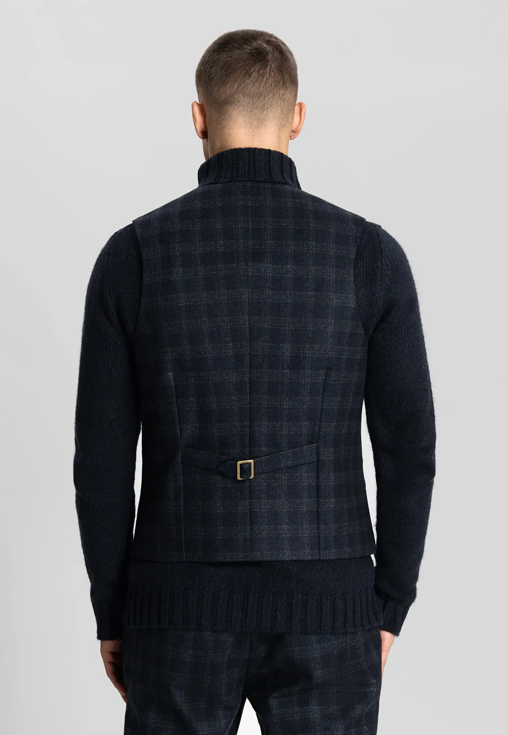 DSTREZZED TRAVEL CHECK GILET 121232